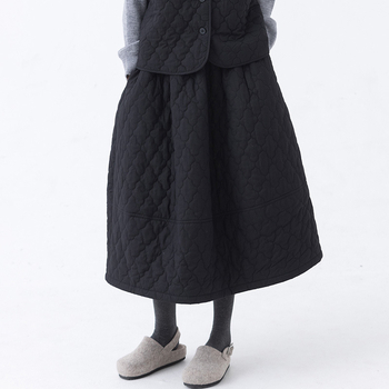 Sukňa A-línie midi - polyester, zima 2024, japonsko-kórejský ležérny štýl