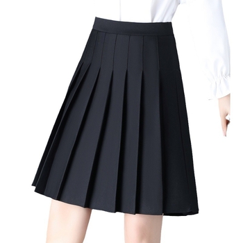 Плисирана пола, колежански стил, средна дължина, полиестер, полиестерно съдържание 90–95%