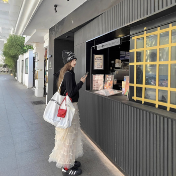 Suknja A-line s slojevitim mrežastim tilom, srednja duljina, 95% poliester, poliester tkivo, bez peglanja, proljeće 2025