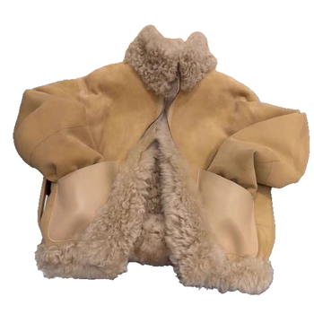 Dámsky kabát so stojacim golierom, panely z umelej kožušiny, zips vpredu, hrubý polyester, zima 2025