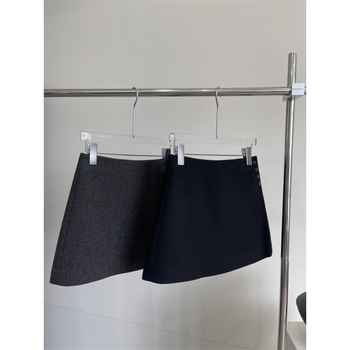 Vlnená sukňa, jednobarevná, mikroelastická, Xmhp, Zima 2025