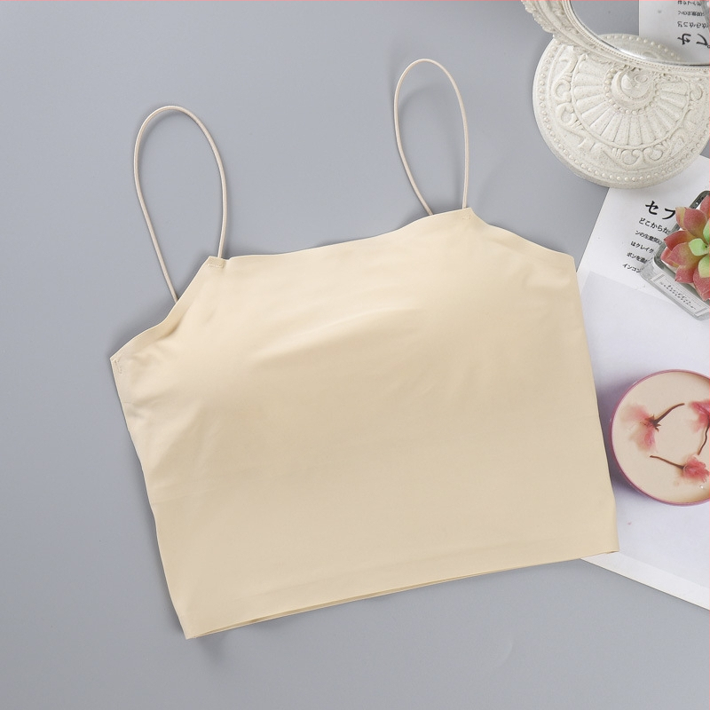 Ice Silk top za grudi s bezšavnim leđima - prozračan, pun košarica, Mold Cup, 80–90% glavnog materijala