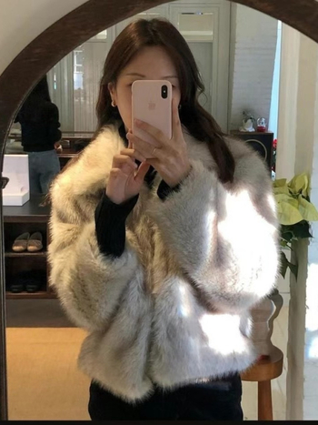 Kozno kaput, korejski stil, ovratnik s reverom, jednostruko kopčanje, poliester tkanina