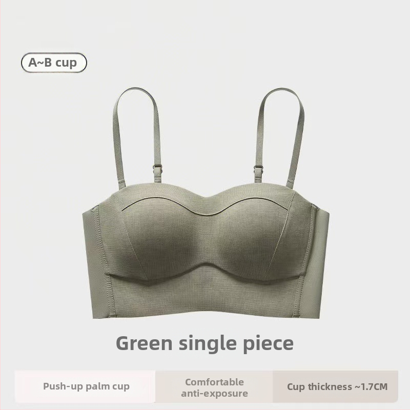 Bezšvová podprsenka pre ženy, bez ramienok, bočné tvarovanie poprsia, 3/4 košík, nylonový materiál