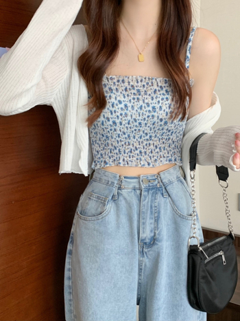 Ženski kratki kardigan od poliestera, s dugim rukavima, ultra-tanki, jednofarbni uzorak