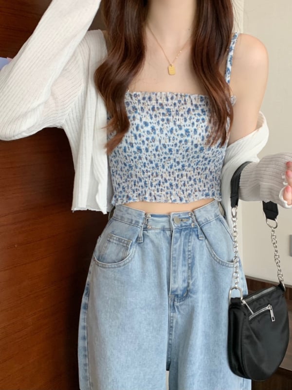 Ženski kratki kardigan od poliestera, s dugim rukavima, ultra-tanki, jednofarbni uzorak