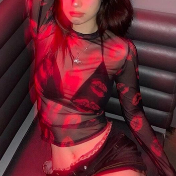 Ženski uski dugi rukav poliester majica s UPF30+ zaštitom od sunca i tiskom na temu para