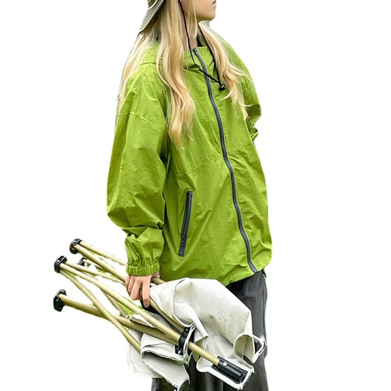 Vanjska windbreaker jakna – Unisex, Brzo suši, S kapuljom, Materijal: kemijska vlakna, Ljeto