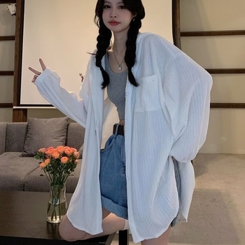 Ženski kardigan s kapuljom, UV zaštita UPF50+, srednja duljina, slobodan kroj, od poliestera, tanak materijal