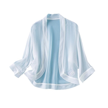 Barbil svilen kardigan, 95% svile, UPF40+ zaštita od sunca, 3/4 rukavi, pravilan kroj