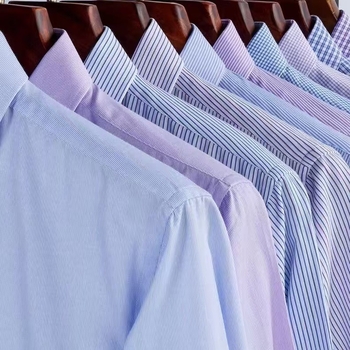 Cămașă bărbătească în dungi, cu mânecă lungă, croială lejeră, stil coreean, guler rever