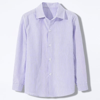 Cămașă bărbătească în dungi, cu mânecă lungă, croială lejeră, stil coreean, guler rever