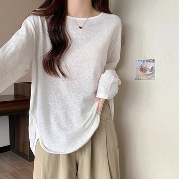 Ženski top s dugim rukavima za zaštitu od sunca, široki kroj, lagani poliester, UPF30+, pulover stil