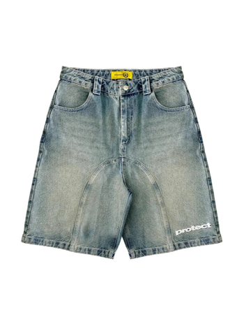 Muške traper šorceve ravnog kroja, korejski stil, dužina do koljena, ljetni model