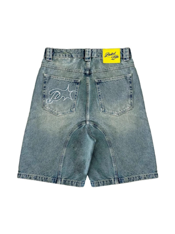 Muške traper šorceve ravnog kroja, korejski stil, dužina do koljena, ljetni model