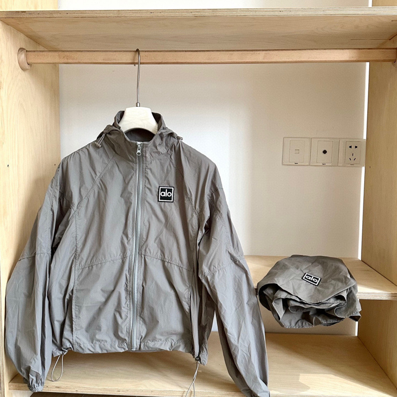 Jachetă de vară ușoară pentru exterior, uscare rapidă, Nylon, croială lejeră, lungime medie (65–80 cm), fermoar, UPF 30+