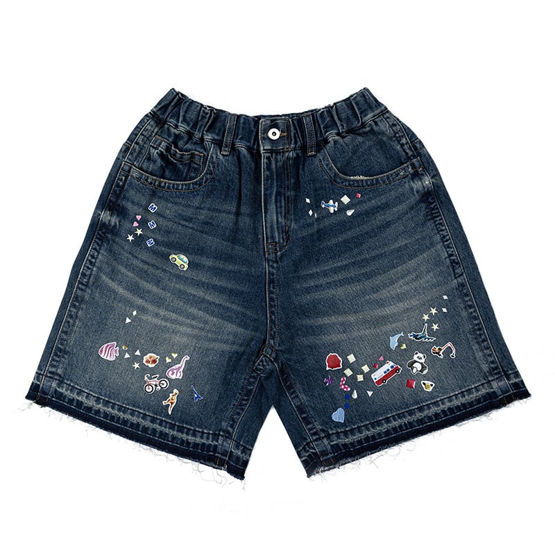 Muške traper kratke hlače - elastičan pojas, opušten kroj, 100% pamuk, Ljeto 2025