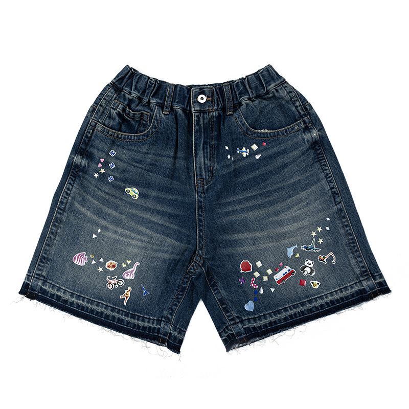 Muške traper kratke hlače - elastičan pojas, opušten kroj, 100% pamuk, Ljeto 2025