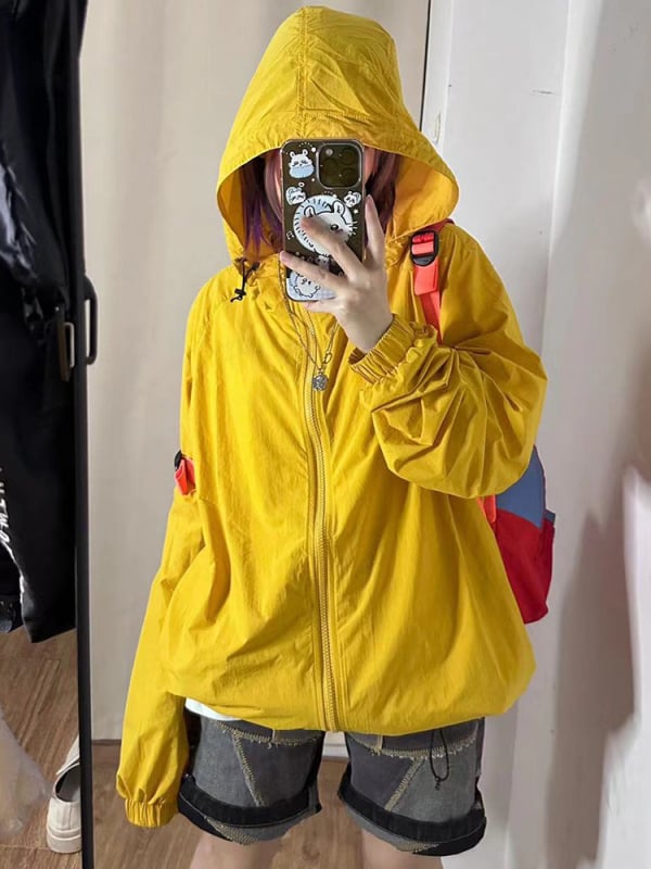 Jakna od denima s pamukom, polo ovratnik, dugi rukavi, zatvarač, široki kroj