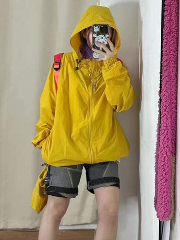 Jakna od denima s pamukom, polo ovratnik, dugi rukavi, zatvarač, široki kroj