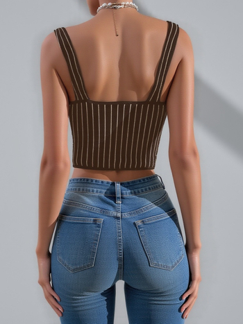 Tube top s čipkou na chrbte, s výstuhou, leopardí vzor, polyester, krátka dĺžka