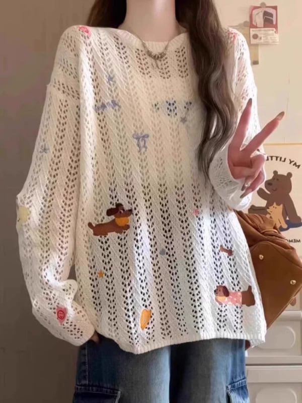 Ženski top s dugim rukavima, širokog kroja, viskoza, UPF30+, životinjski uzorak