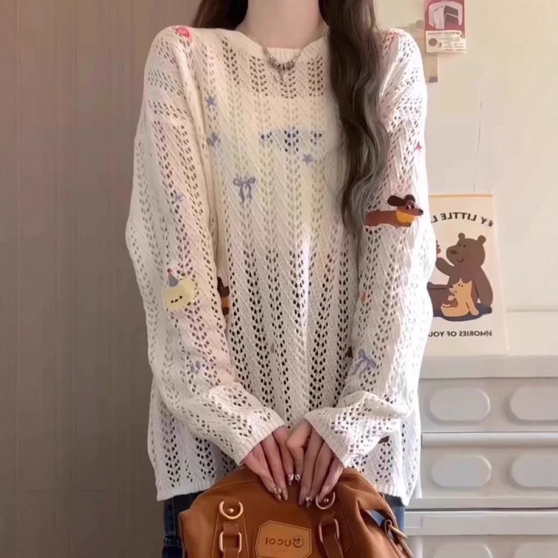 Ženski top s dugim rukavima, širokog kroja, viskoza, UPF30+, životinjski uzorak