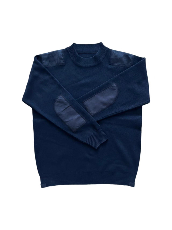 Πουλόβερ από μαλλί, στρογγυλός λαιμός, 100% λεπτό μαλλί, μακριά μανίκια, χειμερινό εργασιακό ρούχο