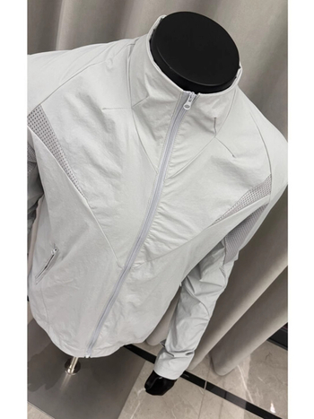 Jakna sa stojećim ovratnikom za zaštitu od sunca, ljeto, prozračan mrežasti materijal, brzo suši, tanak vanjski sportski kaput za vožnju biciklom