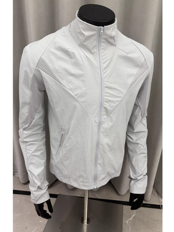 Jakna sa stojećim ovratnikom za zaštitu od sunca, ljeto, prozračan mrežasti materijal, brzo suši, tanak vanjski sportski kaput za vožnju biciklom