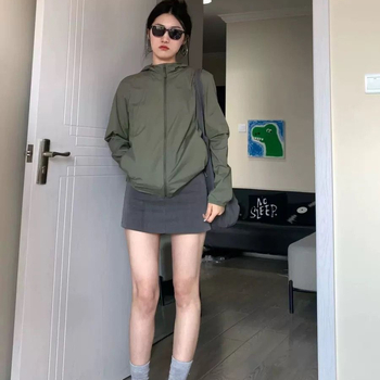 Ženska all-season jakna s kapuljom, dugi kroj, materijal od sintetičkih vlakana, UV zaštita