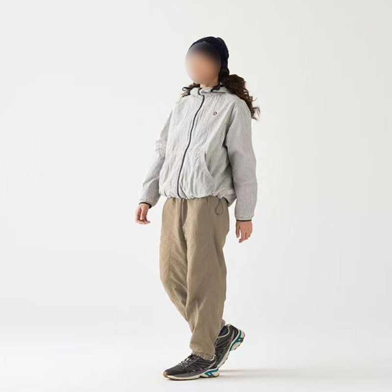 Ženski kapuljačasti top za vanjske sportske aktivnosti, UV zaštita UPF50+, najlon/spandeks, dugi rukav, zip, proljeće 2025