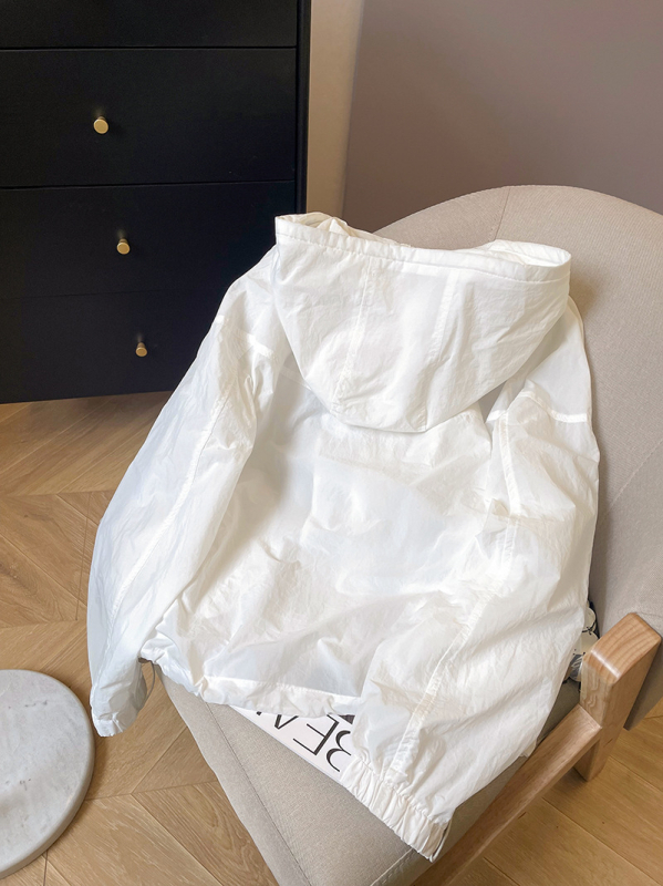 Дамска лека качулка със слънцезащита, с връзка на качулката, дълги ръкави, полиестер, цип отпред, стандартна кройка