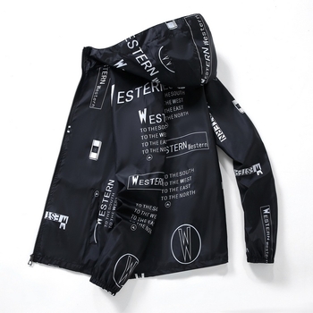 Lagana jakna s kapuljom, brzo sušeći poliester, korejskog stila, za ljeto, s patentnim zatvaračem.