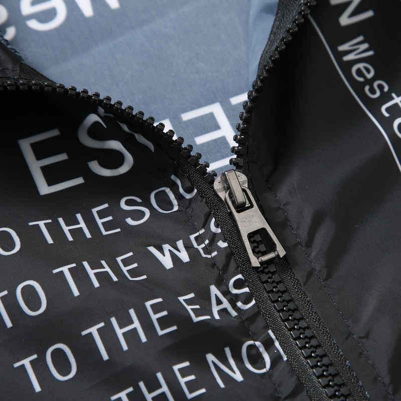 Lagana jakna s kapuljom, brzo sušeći poliester, korejskog stila, za ljeto, s patentnim zatvaračem.