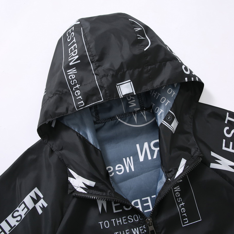 Lagana jakna s kapuljom, brzo sušeći poliester, korejskog stila, za ljeto, s patentnim zatvaračem.