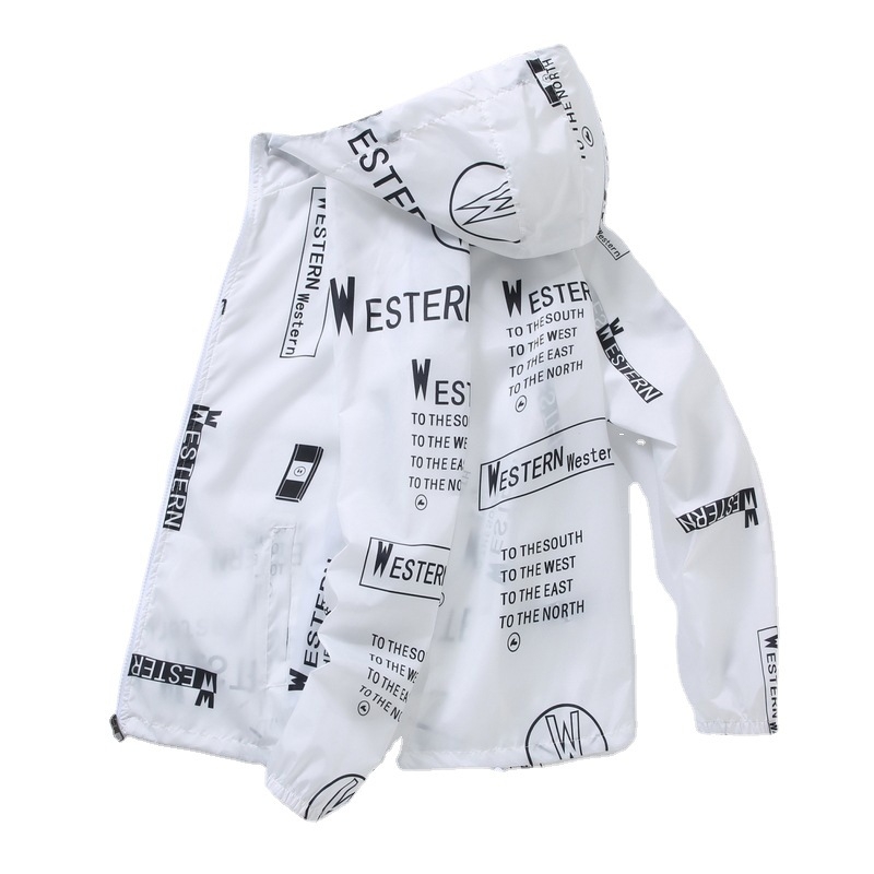 Lagana jakna s kapuljom, brzo sušeći poliester, korejskog stila, za ljeto, s patentnim zatvaračem.