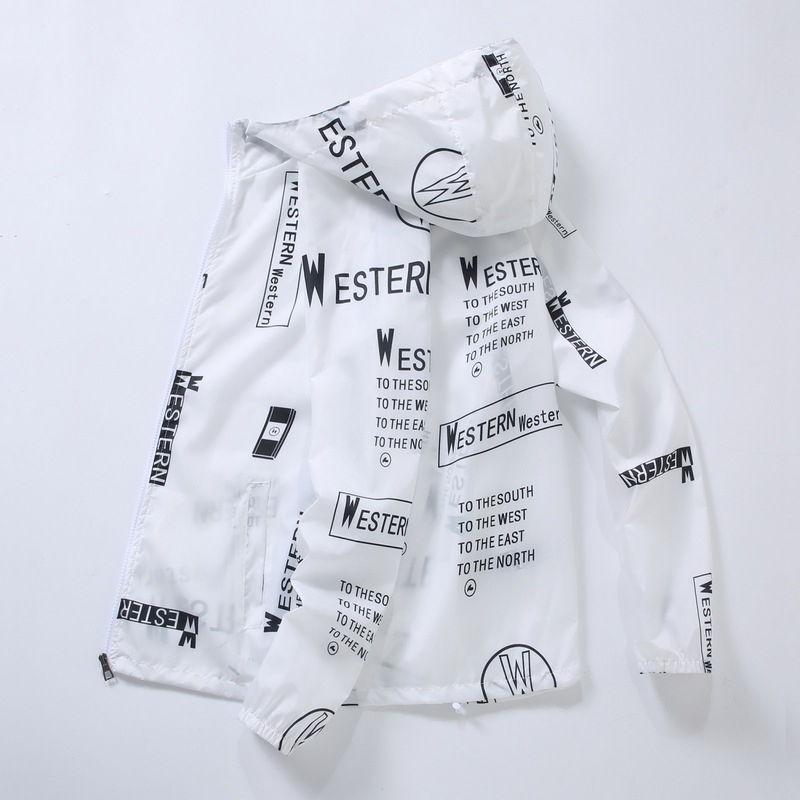 Lagana jakna s kapuljom, brzo sušeći poliester, korejskog stila, za ljeto, s patentnim zatvaračem.