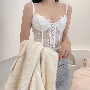 Čipkasto donje rublje s odvojivim dvostrukim naramenicama, 3/4 košarica, tanko oblikovan košarica, najlon tkanina 70-80%