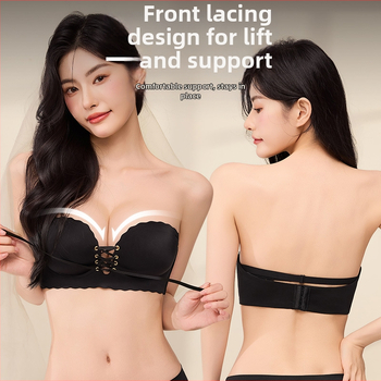 Be peties diržų liemenėlė, antišlydanti, 3/4 puodelio, 8 cm storas formuojamas įdėklas, nugaros trijų eilių užsegimas