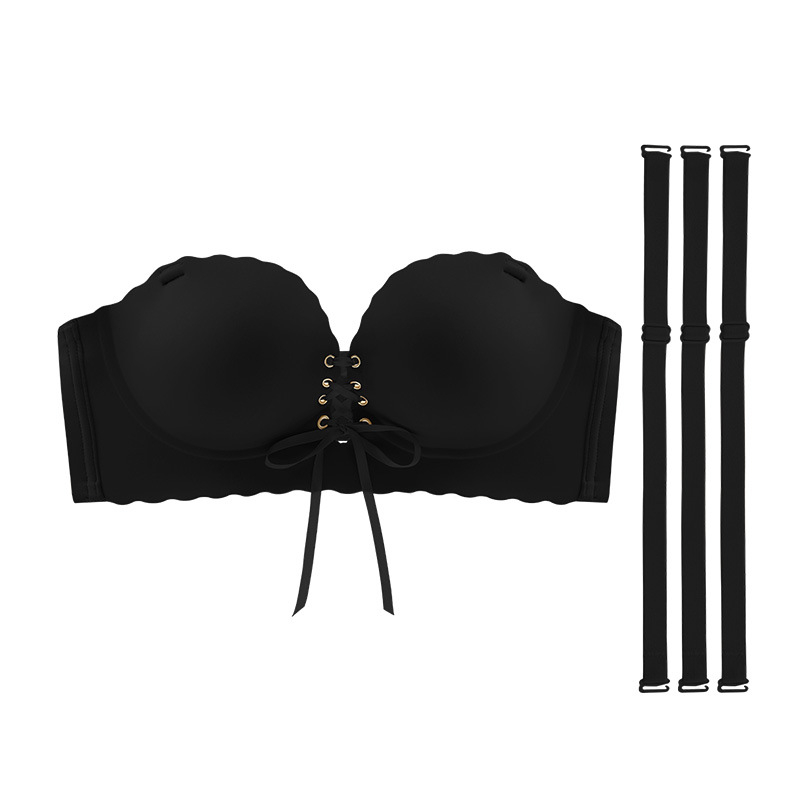 Sutien bez naramenica, protivklizni, 3/4 košarice, debeli kalup 8 cm, stražnji troredni kopči