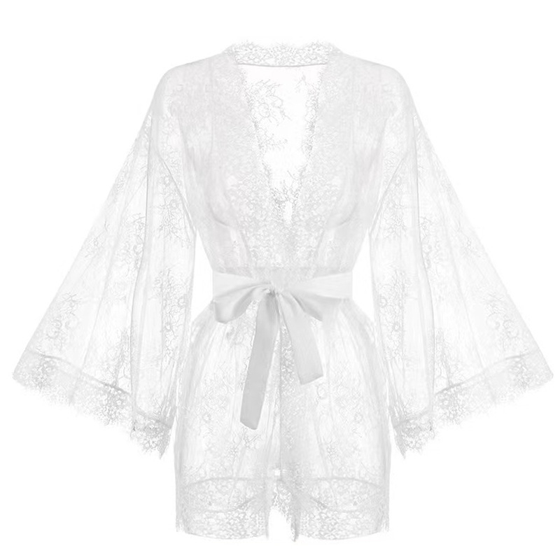 Ženski čipkasti kardigan-župan, poliester 95–100%, srednja gustoća tkanine 141–160 g/m2, proljeće 2024 izlazak, porijeklo Foshan.