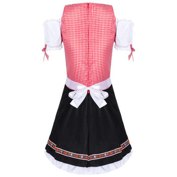 Set kostima za festival piva za žene, njemačka haljina u stilu dirndl, kostim za pozornicu, pamuk-mješavina tkanina, 95% poliester, proljeće 2025
