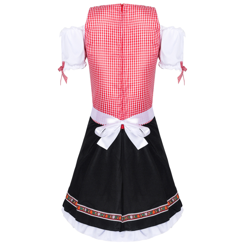 Set kostima za festival piva za žene, njemačka haljina u stilu dirndl, kostim za pozornicu, pamuk-mješavina tkanina, 95% poliester, proljeće 2025