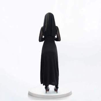 Ženska gotička haljina - vampirska časna sestra s križem, Spandex vlakno, stage cosplay, 2025 ljeto