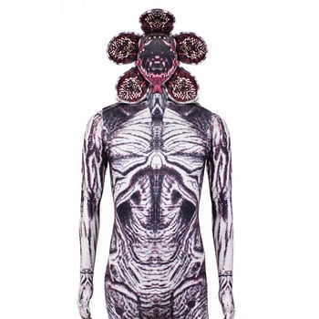 Demogorgon cosplay egyrészes overall – Stranger Things, Milk Silk anyag, poliészter 7% klórozott rosttal, uniszex, Winter 2021