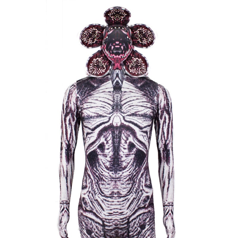 Demogorgon cosplay egyrészes overall – Stranger Things, Milk Silk anyag, poliészter 7% klórozott rosttal, uniszex, Winter 2021