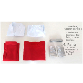 Tianguan Blessing cosplay kostým s vlasmi a topánkami – unisex, staroveký štýl pre hry a anime, 90% polyester + 10% ľan, zmes chemických vlákien, jar 2022