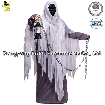Halloween kostým pre dospelých: cosplay Lantern Ghost — horor kostým na párty (Materiál: Polyester; Hlavný materiál: 98% polyester; Pohlavie: Muž; Veková kategória: Dospelí; Príležitosti: Hry, Anime, Role-Playing)