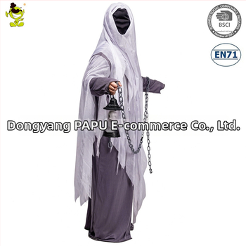 Halloween kostým pre dospelých: cosplay Lantern Ghost — horor kostým na párty (Materiál: Polyester; Hlavný materiál: 98% polyester; Pohlavie: Muž; Veková kategória: Dospelí; Príležitosti: Hry, Anime, Role-Playing)